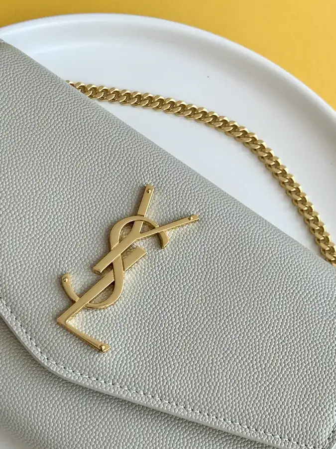YSL Saint Laurent Premium Original Leather Mini Envelope Bag