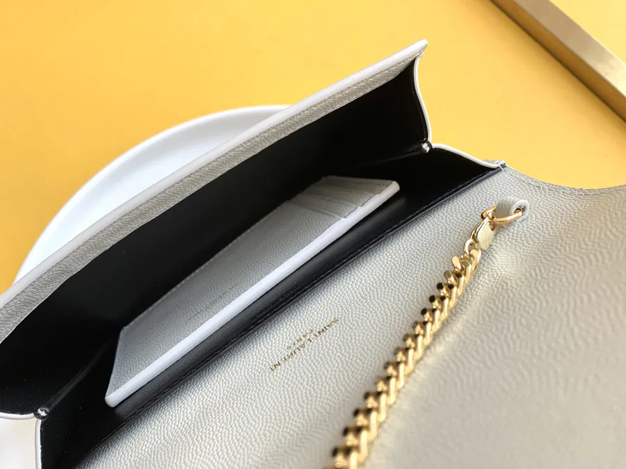 YSL Saint Laurent Premium Original Leather Mini Envelope Bag