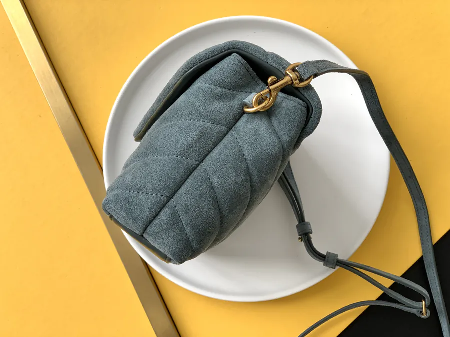 YSL Saint Laurent Grained Calfskin Bucket Bag