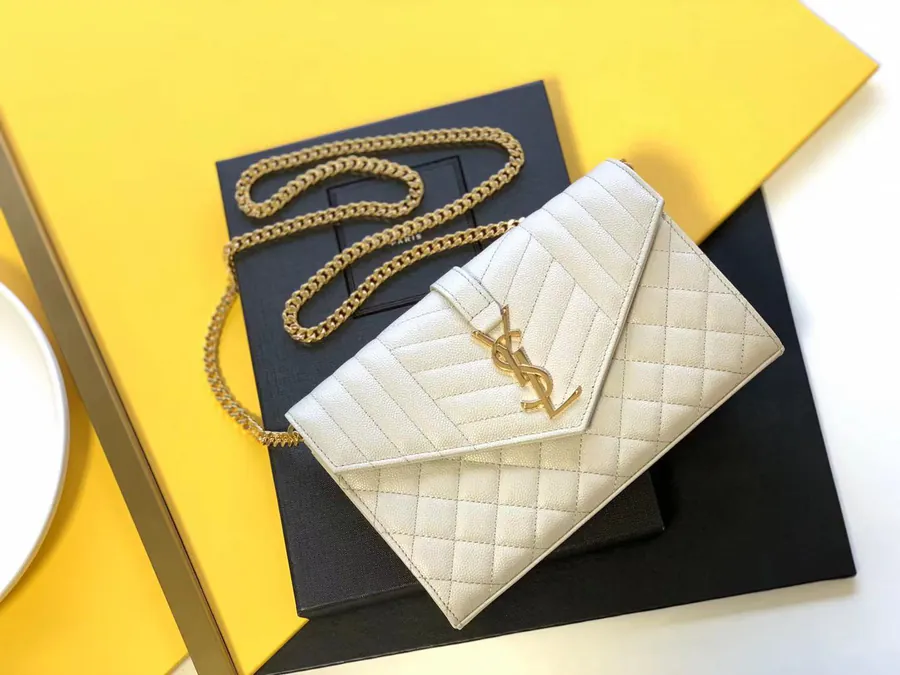 MONOGRAM Fish Grained Calfskin Envelope Bag