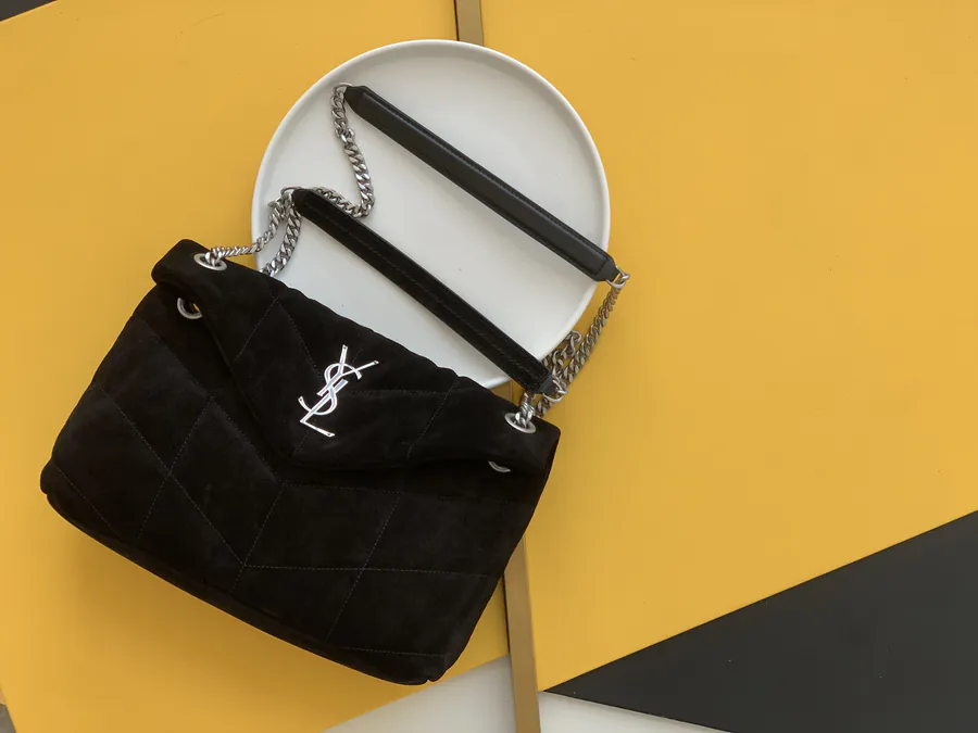 YSL Loulou Puffer Grained Calfskin Bucket Bag