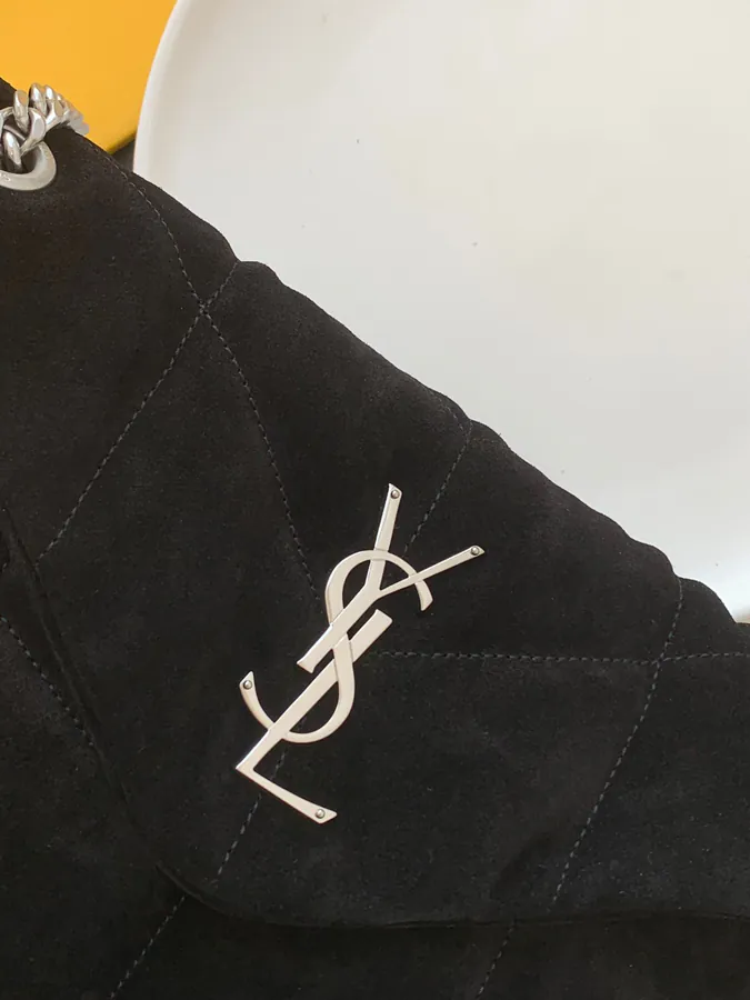 YSL Loulou Puffer Grained Calfskin Bucket Bag