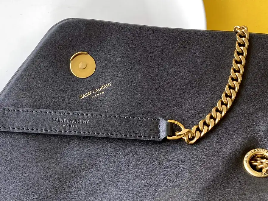 SLP Upgraded Flip Top Briefcase Black Gold Hardware