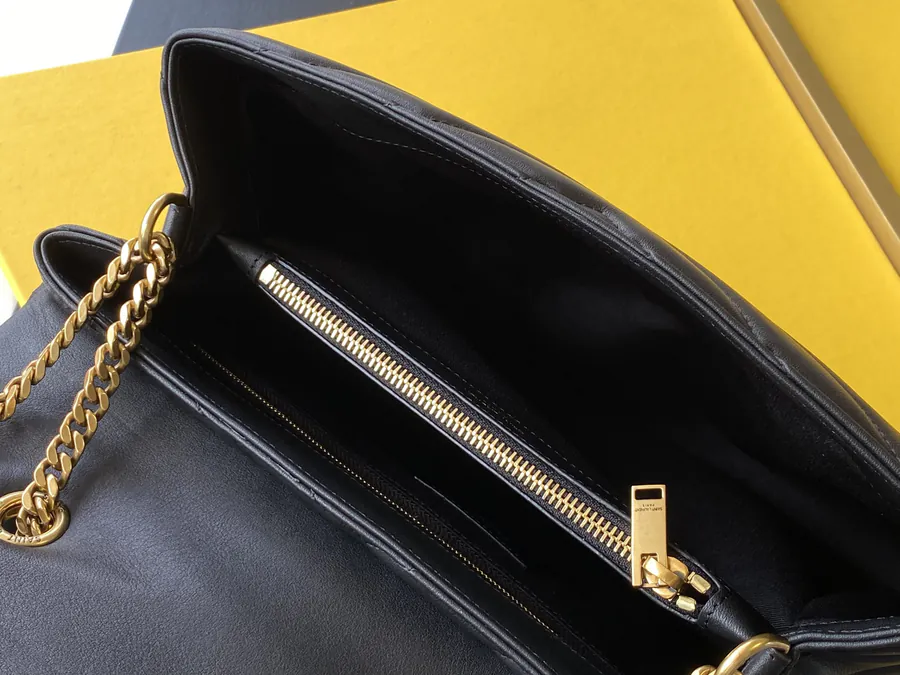 SLP Upgraded Flip Top Briefcase Black Gold Hardware