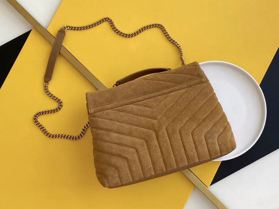 YSL Saint Laurent Velvet Gold Trim Series