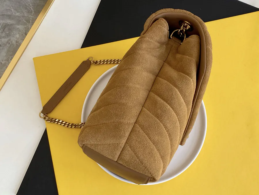 YSL Saint Laurent Velvet Gold Trim Series