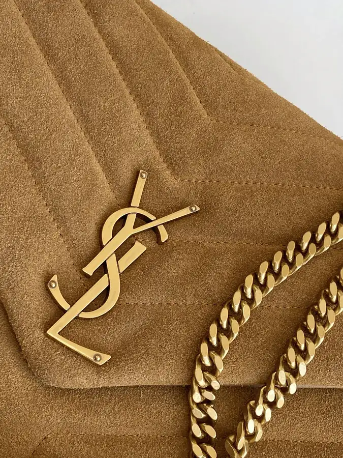YSL Saint Laurent Velvet Gold Trim Series