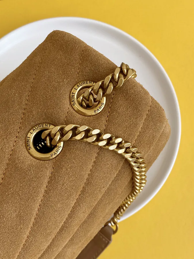 YSL Saint Laurent Velvet Gold Trim Series