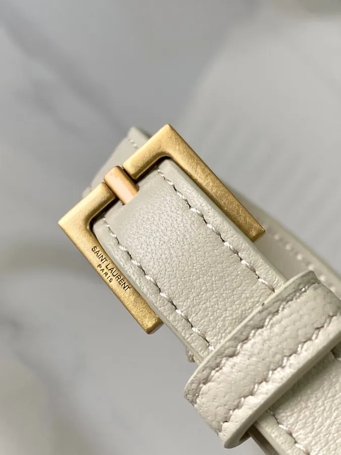 YSL 23 Summer New Grained Leather Metal Clasp Tote