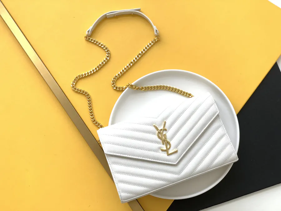 YSL Saint Laurent Premium Original Leather Wallet