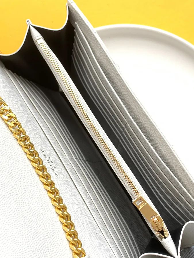 YSL Saint Laurent Premium Original Leather Wallet