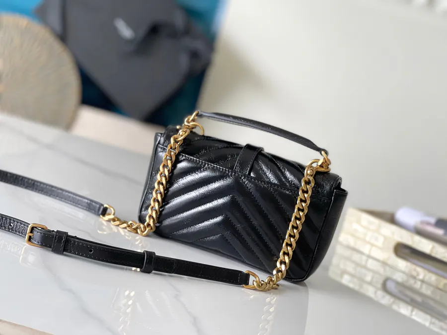 Y Brand College Mini Oil Waxed Leather Bag