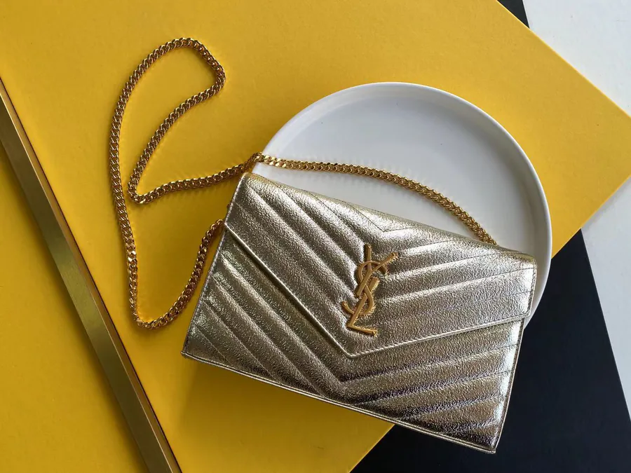 YSL Saint Laurent Premium Original Leather Wallet