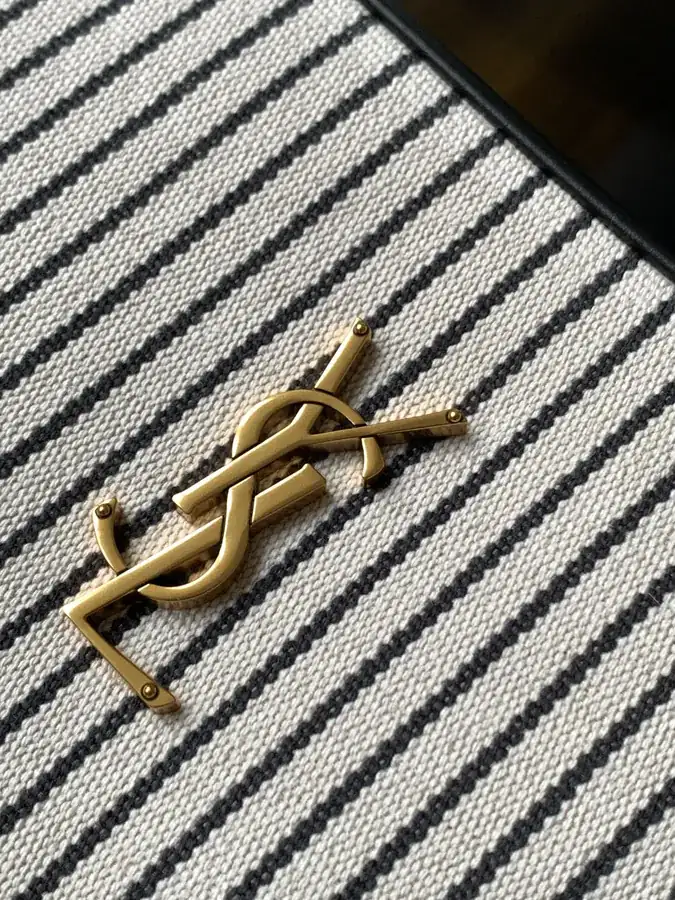 YSL Saint Laurent Premium Camera Bag with Gold Trim and Leather