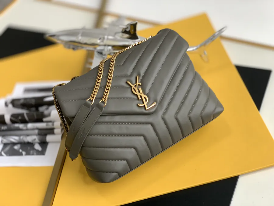 YSL Saint Laurent Premium Original Calfskin Flip Front Mail Bag