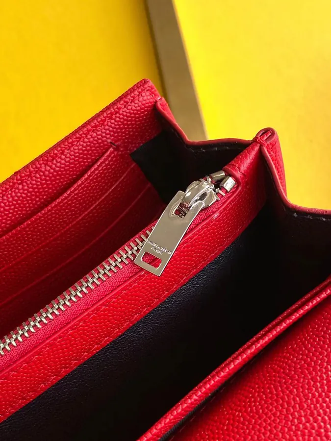 YSL Saint Laurent Premium Original Leather Wallet